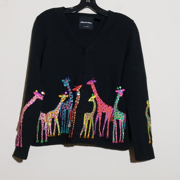 Michael Simon Sweaters - Michael Simon Giraffe Sweater